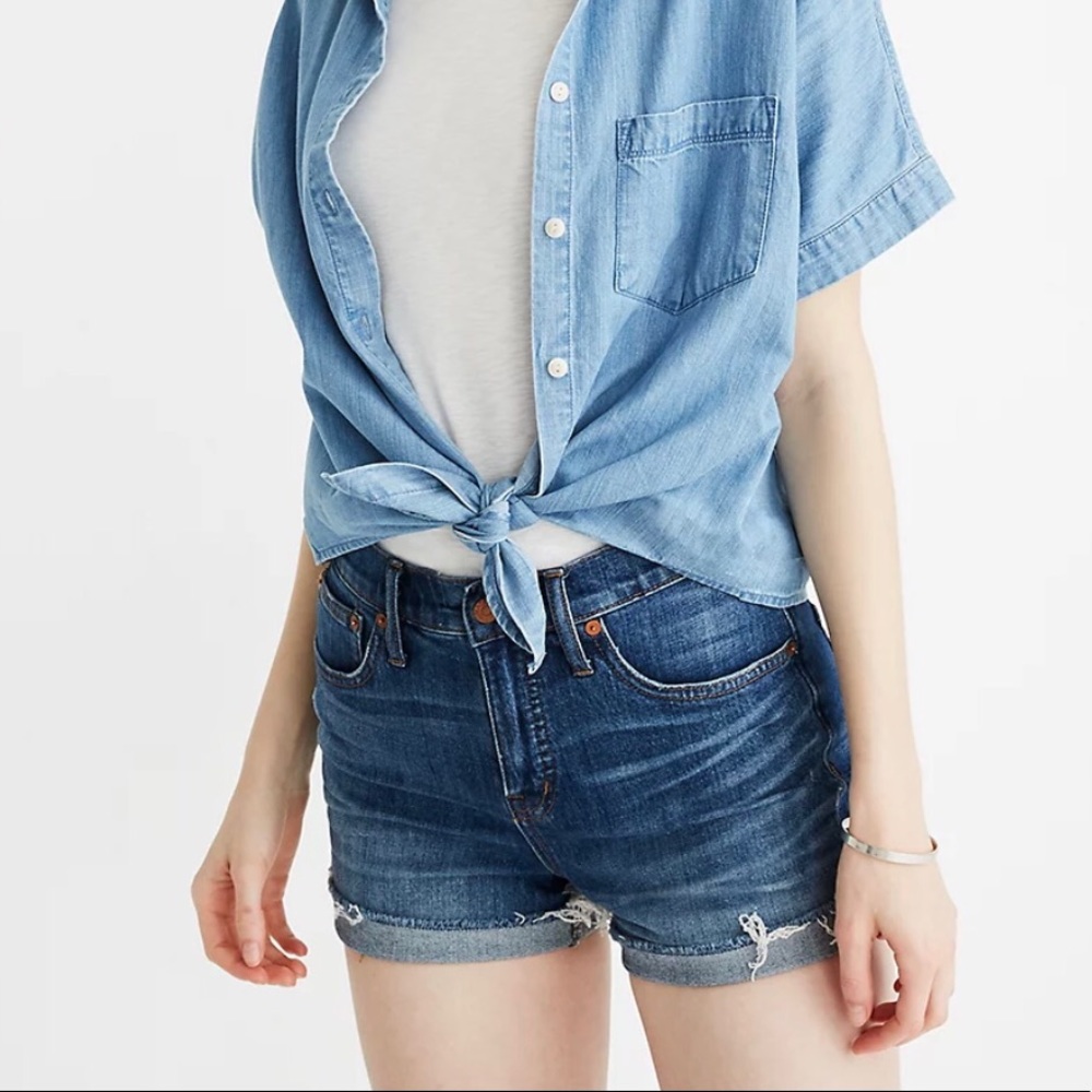 Madewell High-Rise Denim Cutoff Shorts